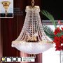 Иконка orion leuchten LU 2385/6+3/55 gold Empire Crystal Chandelier with satin diffused cut glass, 9 lamps, 24K gold plated светильник