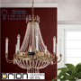 Иконка orion leuchten LU 2405/10/80 gold Empire Crystal Chandelier, dia 80cm, 24K gold plated светильник