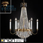 Иконка orion leuchten LU 2405/6/62 Patina Empire Crystal Chandelier, dia 62cm, antique brass finish светильник