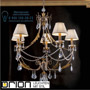 Иконка orion leuchten LU 2406/5 silber-gold/2406 champ Miramare chandelier, silver-gold finish, 5 lamps, with champagne shades светильник