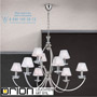 Иконка orion leuchten LU 2412/6+3 nickel/4463 chrom Avala Chandelier, 9 lamps, nickel plated and chrome shades светильник