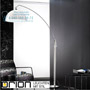 Иконка orion leuchten Stl 12-1130/1 satin Laisa Floor Lamp, satin chrome finish with white shade торшер