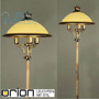 Иконка orion leuchten Stl 12-846/3 Patina/356 champ Austrian Old Lamp Floor Lamp, Antique Brass finish with large champagne glass shade торшер