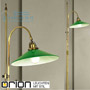 Иконка orion leuchten Stl 12-887/1 Patina/365 grün Artdesign Floor Lamp, Antique Brass finish, green glass shade торшер