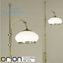 Иконка orion leuchten Stl 12-937/1 Patina/386 opal-Patina Empire floor lamp, with adjustable shade, antique brass finish торшер