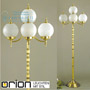 Иконка orion leuchten Stl 12-971/4+1 bronze/407/18 matt Floor Lamp 1510 Objektdesign, bronze finish and satin glasses торшер