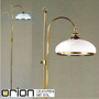 Иконка orion leuchten Stl 12-983/1 Patina/413 opal/Patina Landhaus floor lamp, Antique Brass finish with white opal glass торшер