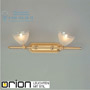 Иконка orion leuchten Str 10-347/2 gold-matt/438 klar-matt Opaldesign spotlight, 2 heads, brushed gold finish with frosted glass светильник