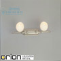 Иконка orion leuchten Str 10-347/2 satin/438 opal Opaldesign spotlight, 2 heads, satin chrome finish with opal glass светильник