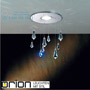 Иконка orion leuchten Str 10-393 chrom/EBL Feng Shui Downlight, chrome plated, with crystal drops светильник