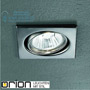 Иконка orion leuchten Str 10-414 satin/EBL Classic Downlight, satin chrome finish & adjustable, square светильник