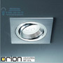 Иконка orion leuchten Str 10-429/1 satin Gol LED downlight, satin chrome finish, square shape светильник