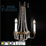 Иконка orion leuchten WA 2-1267/2 Patina Empire Crystal Wall Light with 2 lampholders, Antique Brass finish светильник