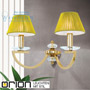 Иконка orion leuchten WA 2-1336/2 gold/4463 gold Avala Wall Light, 2 lamps, 24K gold plated and gold shades светильник