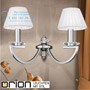 Иконка orion leuchten WA 2-1336/2 nickel/4469 weiß Avala Wall Light, 2 lamps, nickel plated and white shades светильник