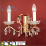Иконка orion leuchten WA 2-195/2 gold Hirohito crystal wall light, 2 lamps and 24K gold plated светильник