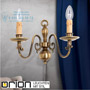 Иконка orion leuchten WA 2-346/2 Patina Flemish Wall Light, 2 lamp, antique brass finish светильник