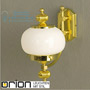 Иконка orion leuchten WA 2-470/1 MS aufw./328 opal glänzend Wiener Nostalgie wall light, 1 lamp upwards, shiny brass finish, shiny opal glass светильник