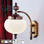 Иконка orion leuchten WA 2-470/1 Pat abw./328 champ matt Wiener Nostalgie wall light, 1 lamp downwards, antique brass finish, champagne glass светильник