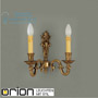 Иконка orion leuchten WA 2-533/2 Patina Flemish wall light with cast parts, 2 lamps, antique Brass finish светильник