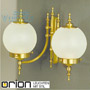 Иконка orion leuchten WA 2-807/2 bronze/407/18 matt Wall Lamp 1510 Objektdesign, 2-lights, bronze finish and satin glasses светильник