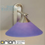 Иконка orion leuchten WA 2-983/1 satin/445 blau Artdesign Wall Lamp with blue glass shade, satin chrome finish светильник